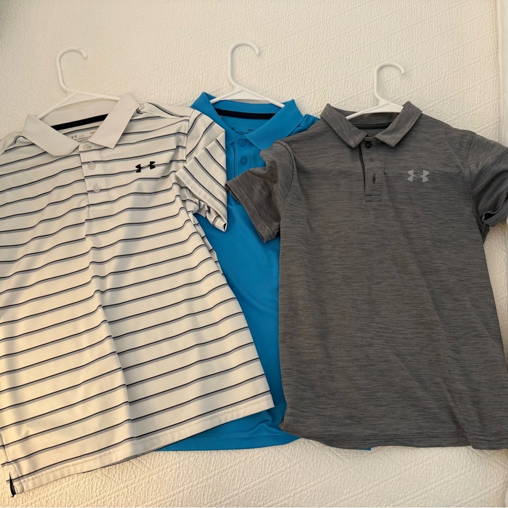 Under Armor Youth Large Polo Shirts